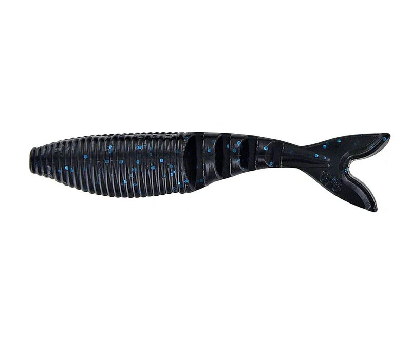 Yamamoto Gary Yamamoto 134-06-021 Zako Swimbait Artificial Fishing Bait, Black with Blue Flake - Image 1